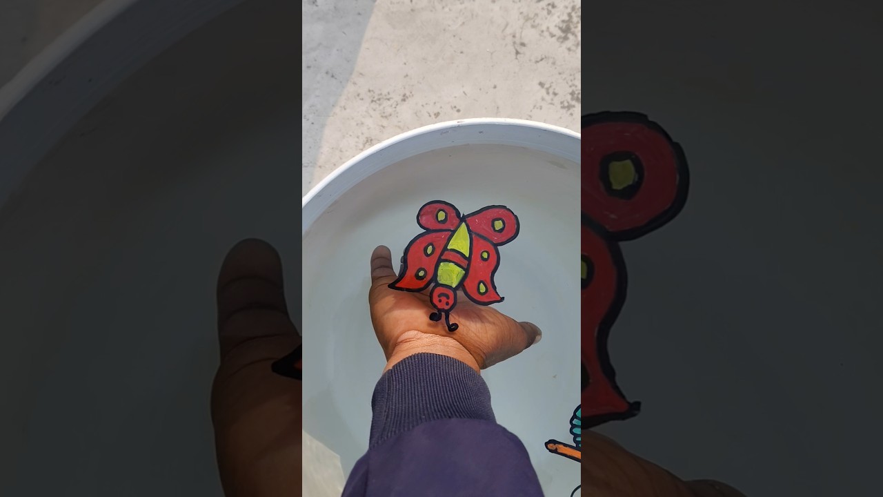 Creative butterfly 🦋 drawing tattoo on hand 