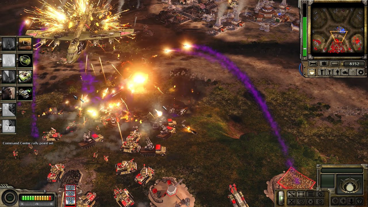 Red Alert 3 [Generals Evolution Mod] - GLA Toxin vs 2 China Tank Brutal AI