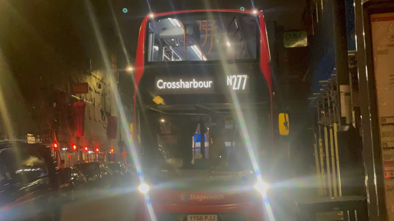 Shabby FRV - TFL Bus Route N277: Islington/Angel - Crossharbour, Asda | Enviro 400H MMC - Stagecoach