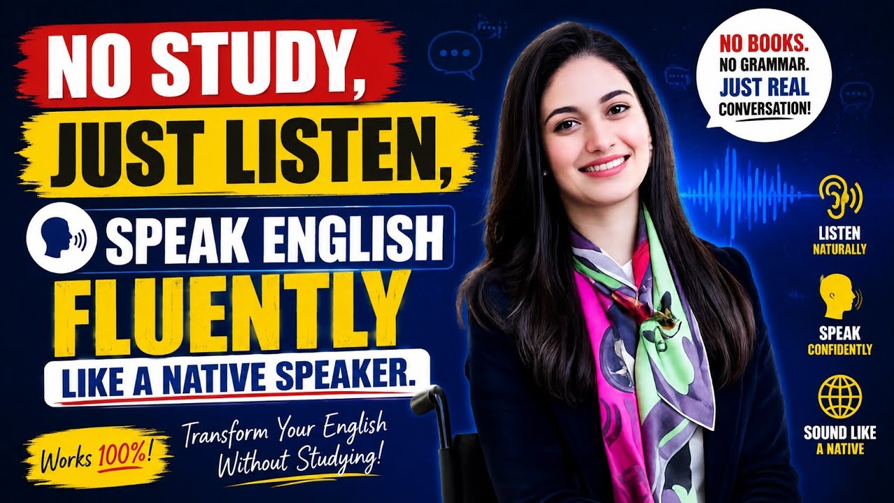 No Study, Just Listen | Speak English Fluently Like a Native Speaker