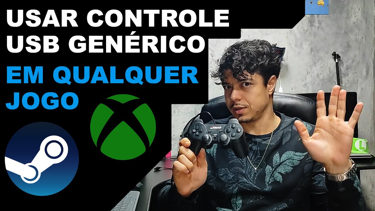 COMO USAR CONTROLE USB GEN&Eacute;RICO EM QUALQUER JOGO Windows 2025