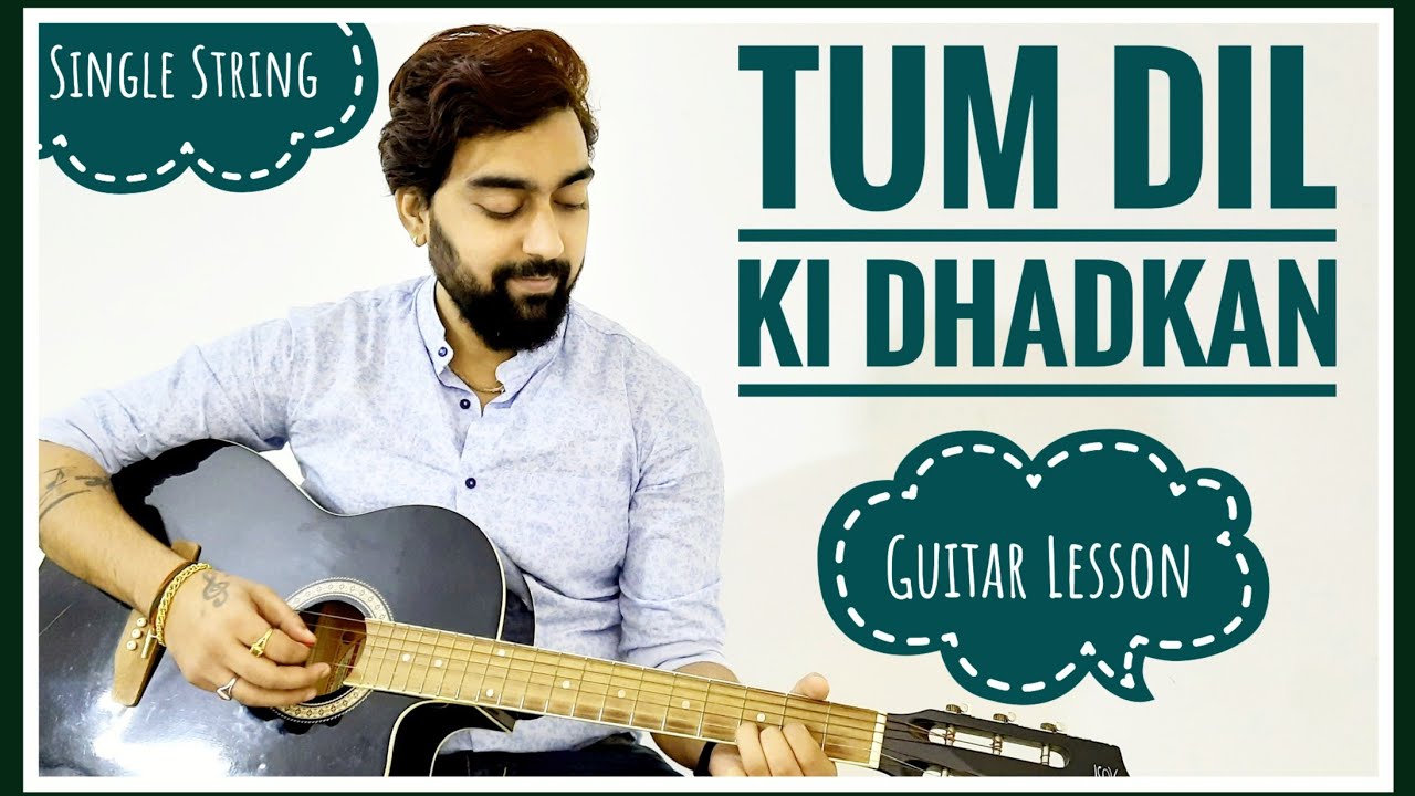 Tum Dil ki Dhadkan Mein Rehte Ho Guitar Lesson/Tabs | Single String | Easy Guitar Tutorial
