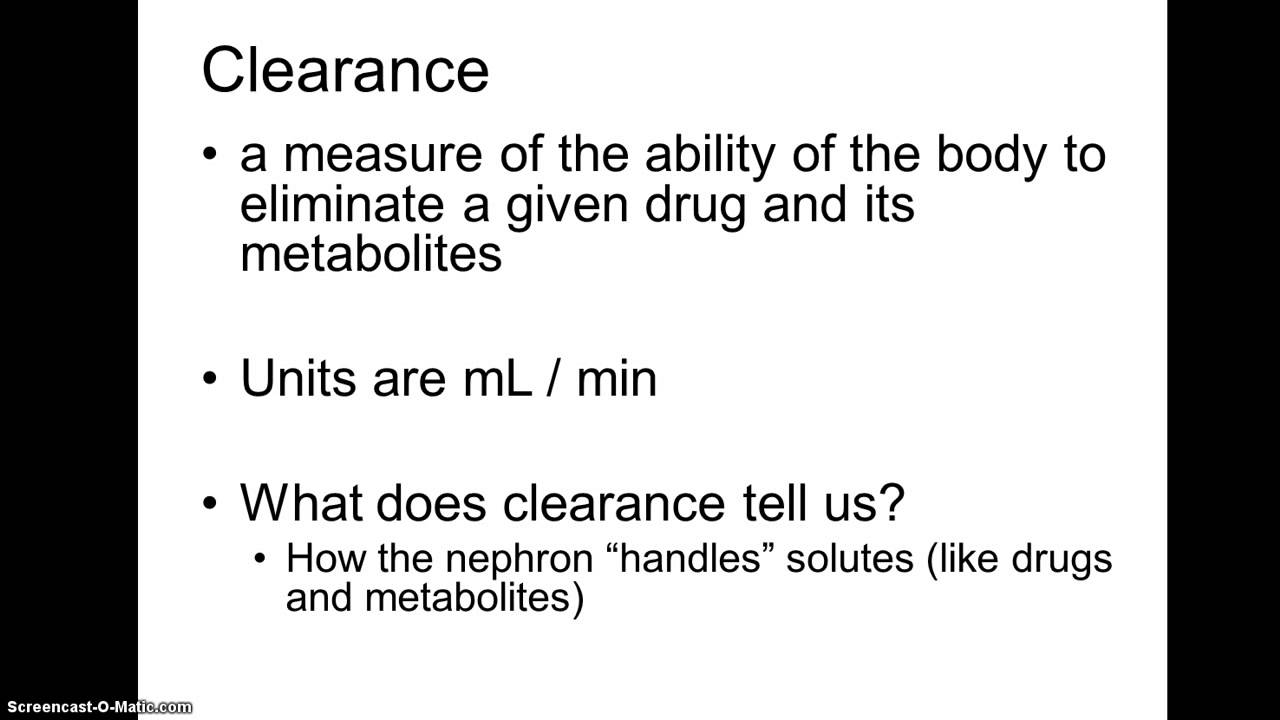 vd, clearance and half life