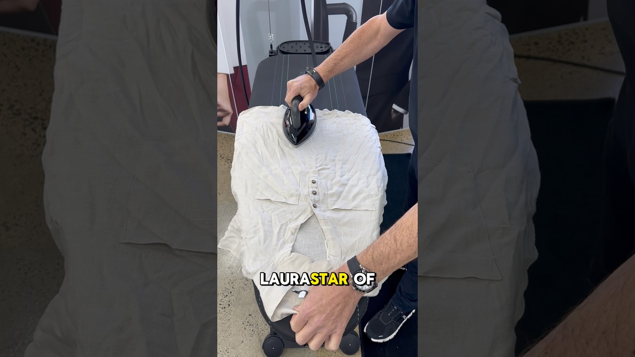 Trouble ironing linen ? You need a Laurastar iron! #laurastaraustralia #ironing