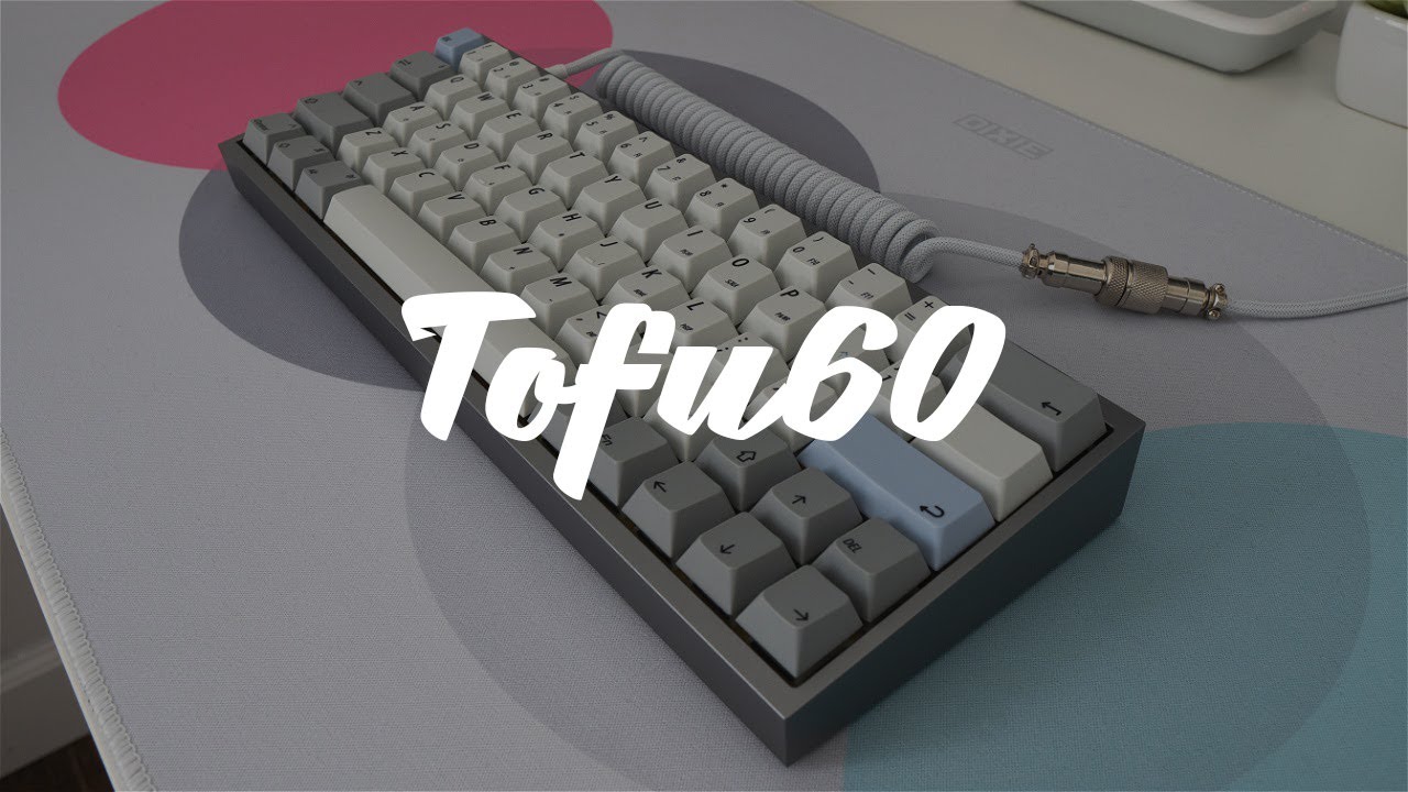 Tofu60 build with Boba U4T, PE Foam, Switch Pads, Brass Plate