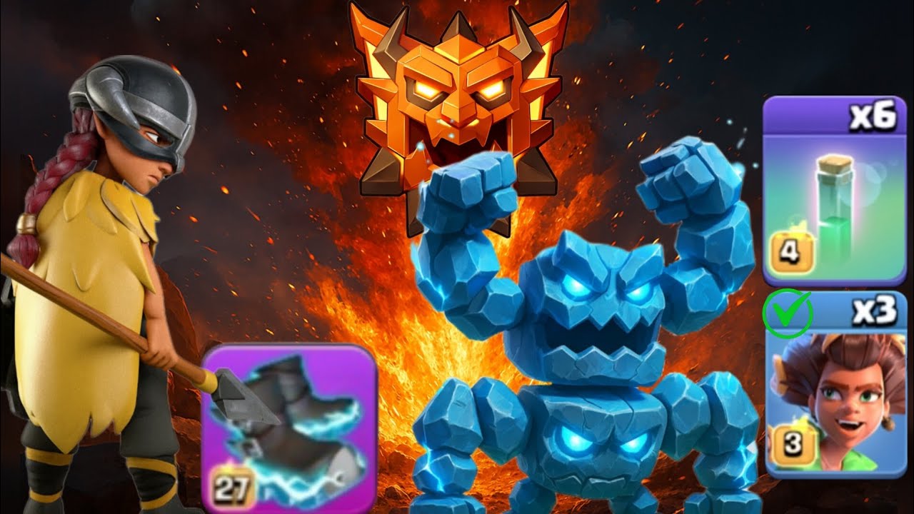 INSANE META COMBO! ROOT RIDER + Meteor Golem + RC Charge (NO Fireball) | Pure RC Walk Strategy