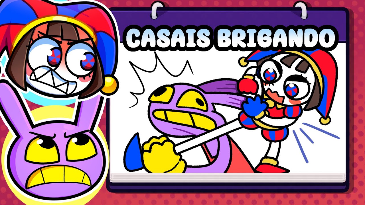 Desenhamos CASAIS do Circo Digital BRIGANDO no Gartic Phone!