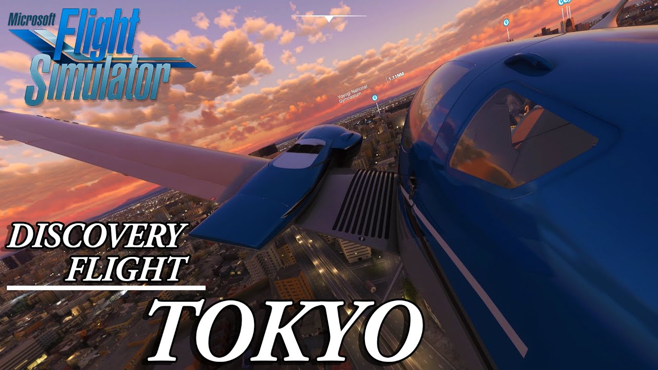 TOKYO - DISCOVERY FLIGHT MICROSOFT FLIGHT SIMULATOR 2020 (MSFS20/FS2020)GAMEPLAY PC LANDING IN TOKYO