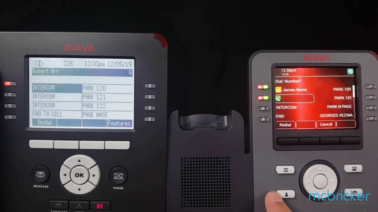 Transfer Using Directory J169 J179 Avaya IPOffice McBricker