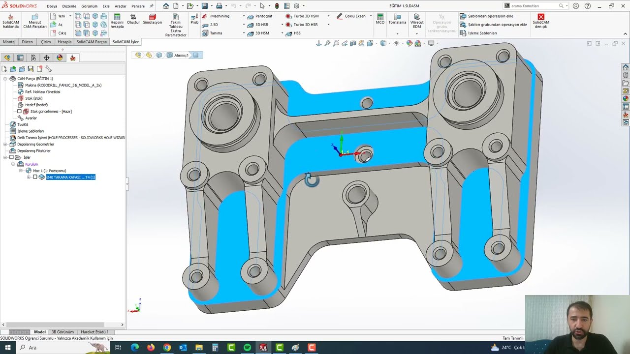 SOLIDCAM İLE PARÇA İŞLEME - TEKNİK BİLGİLER İÇERİR