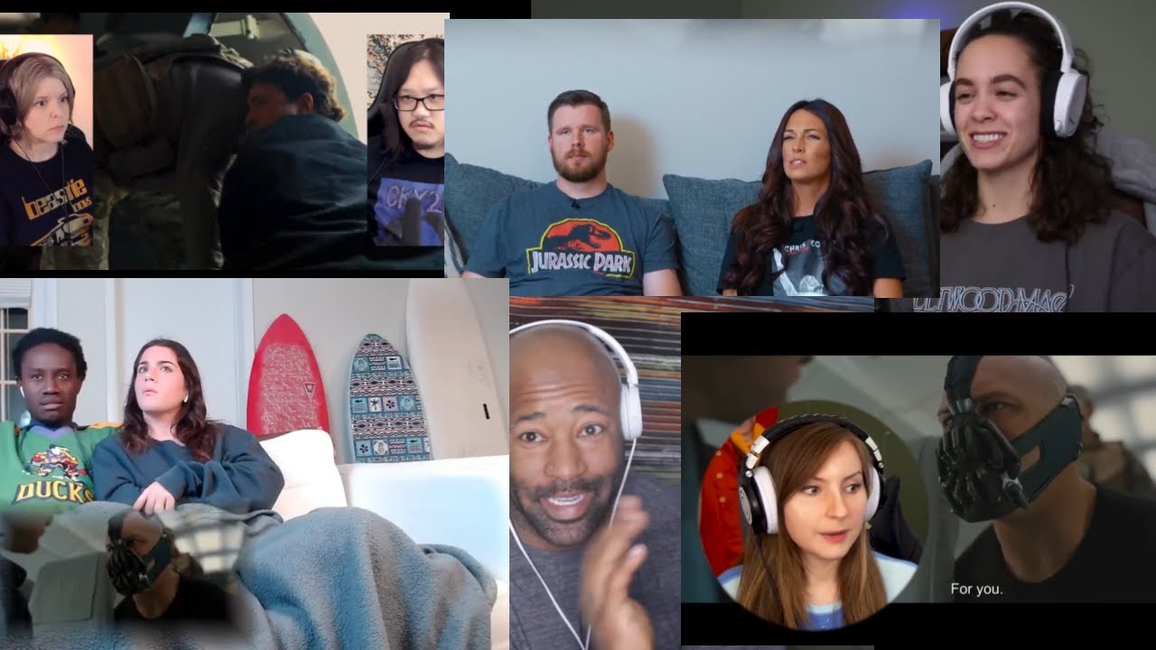 Bane CRASHES the Plane Scene Reaction Mashup - the Dark Knight Rises