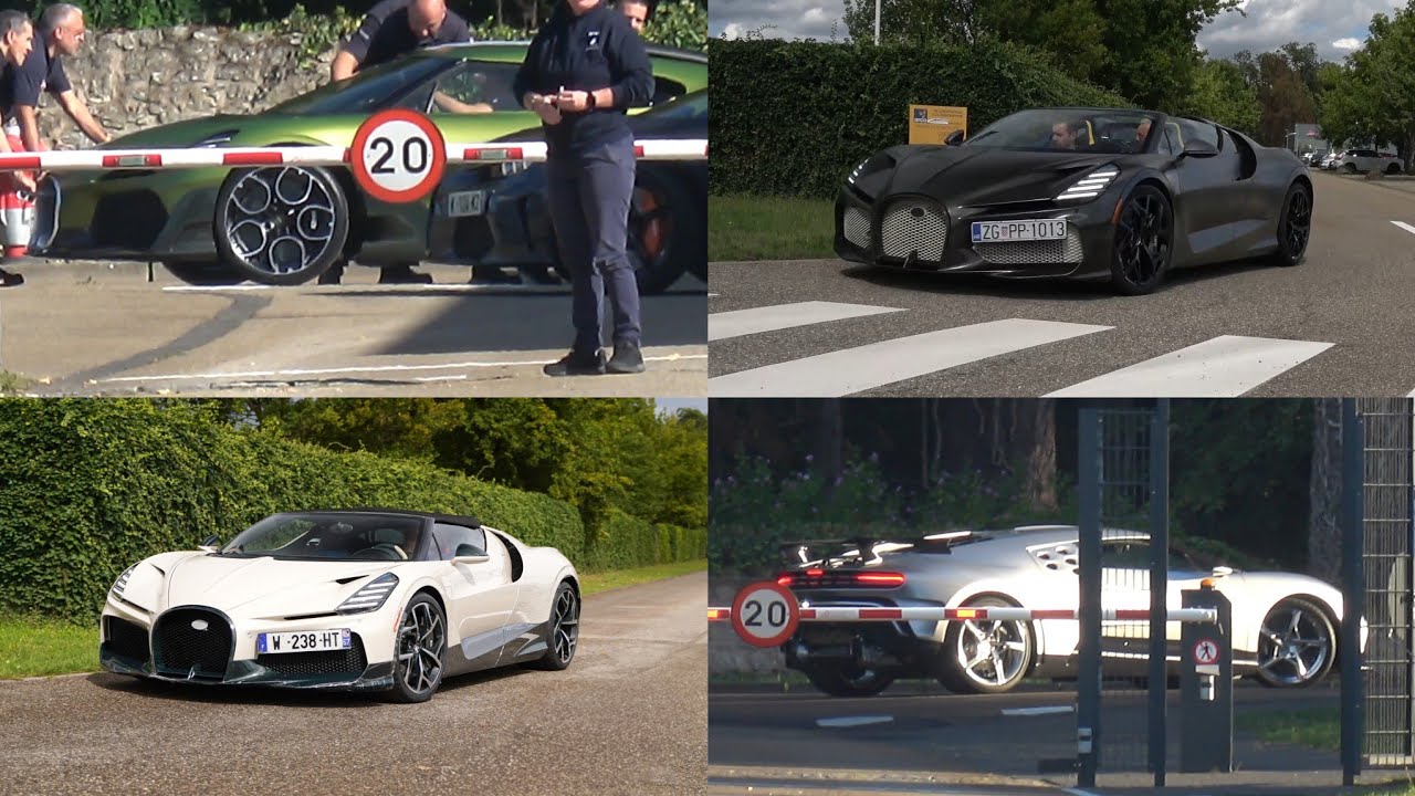 Bugatti Factory spotting in Molsheim 2025 - Bugatti Brouillard, Centodieci, Mistral, Chiron & More