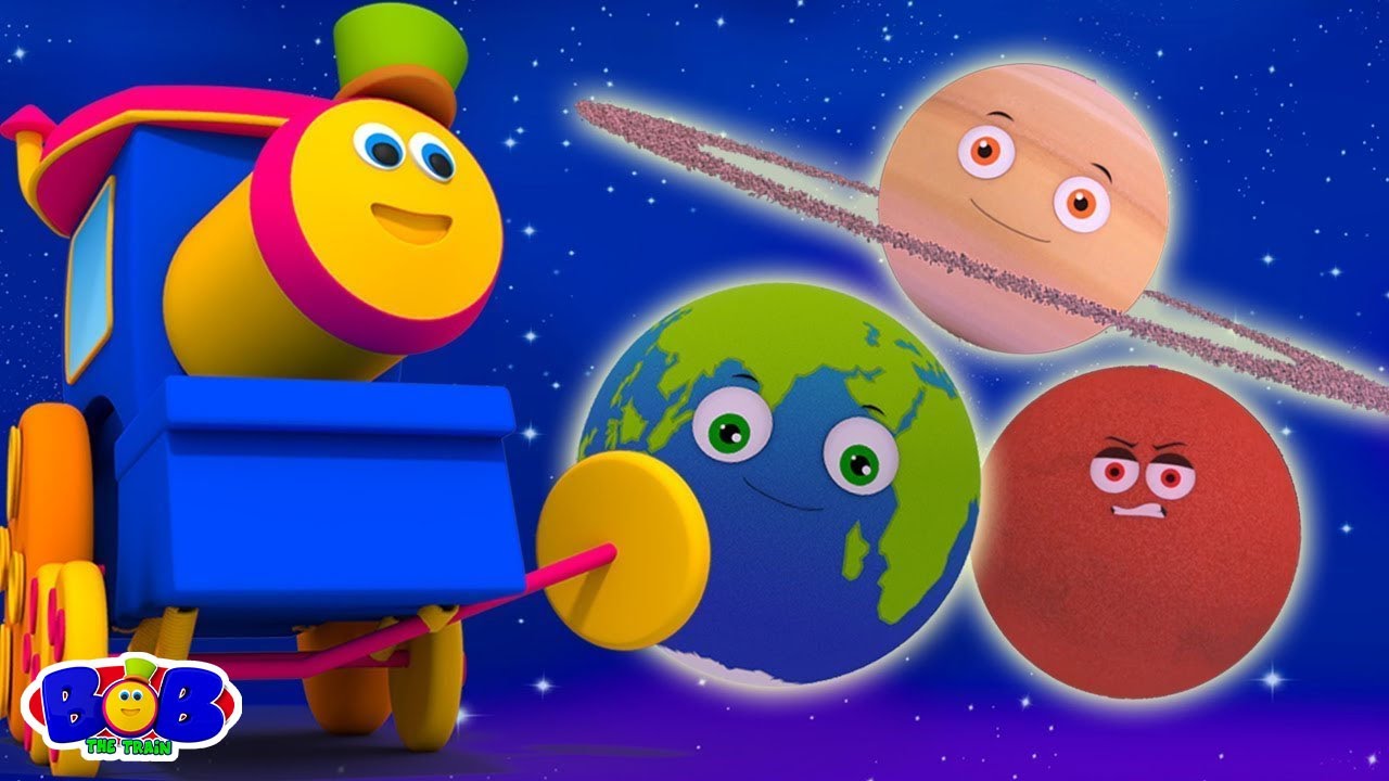 Chanson des plan&egrave;tes bob train + Vid&eacute;os de comptines maternelle