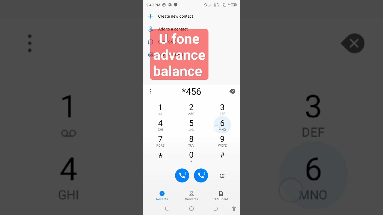 U fone advance balance code|| U fone loan kase len|| #ufonefree #ufone4g