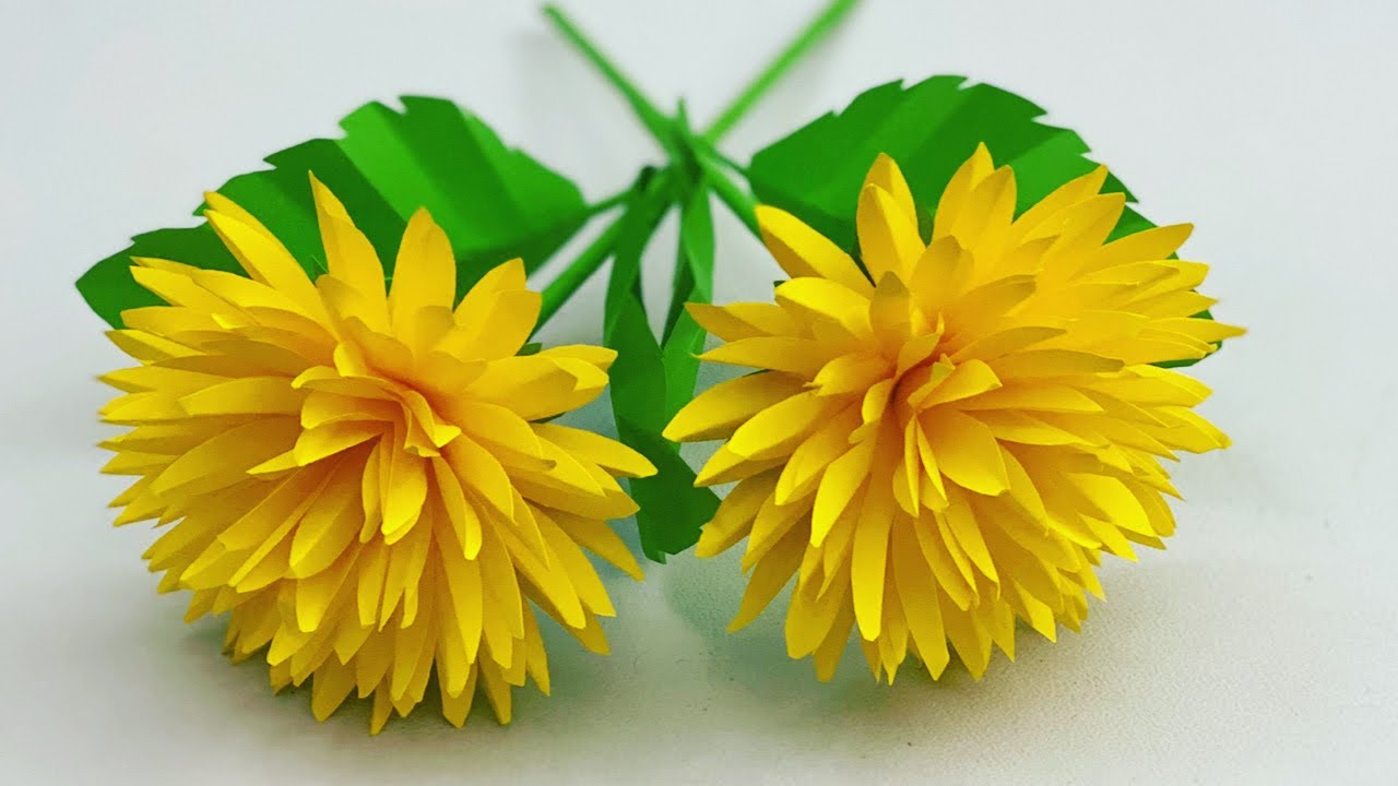 How To Make Easy And Beautiful PAPER FLOWERS / DIY PAPER FLOWER / Paper Craft / Paper FLOWER Making