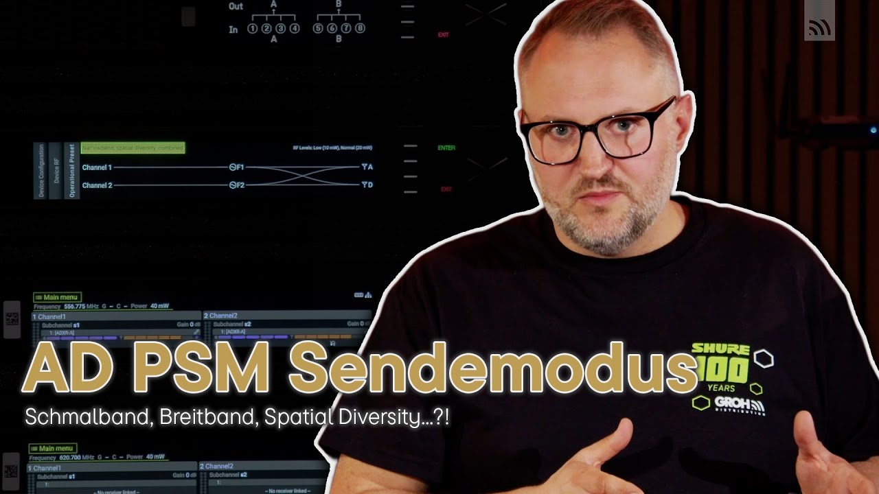 Axient Digital PSM - Breitband vs. Schmalband - Der Sendemodus