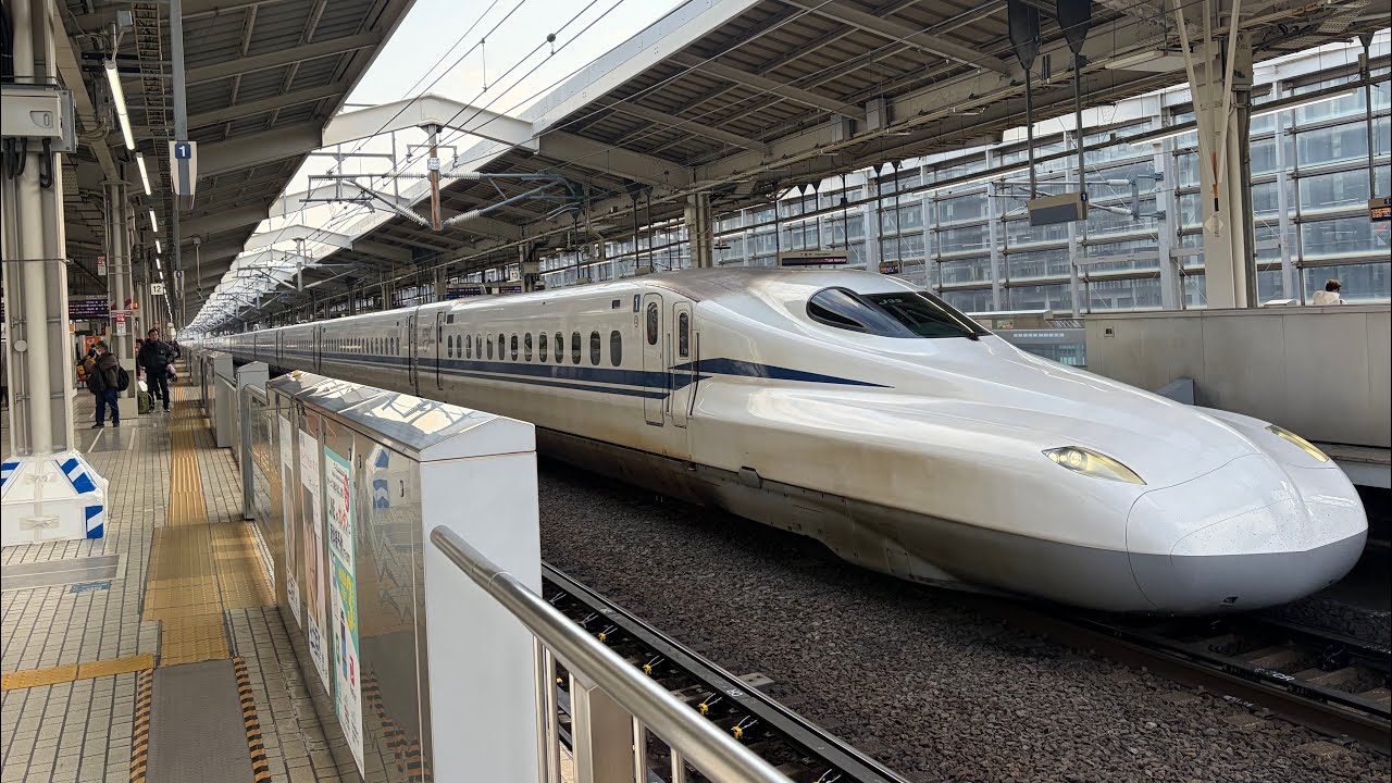 東海道新幹線のぞみ京都駅発車と入線