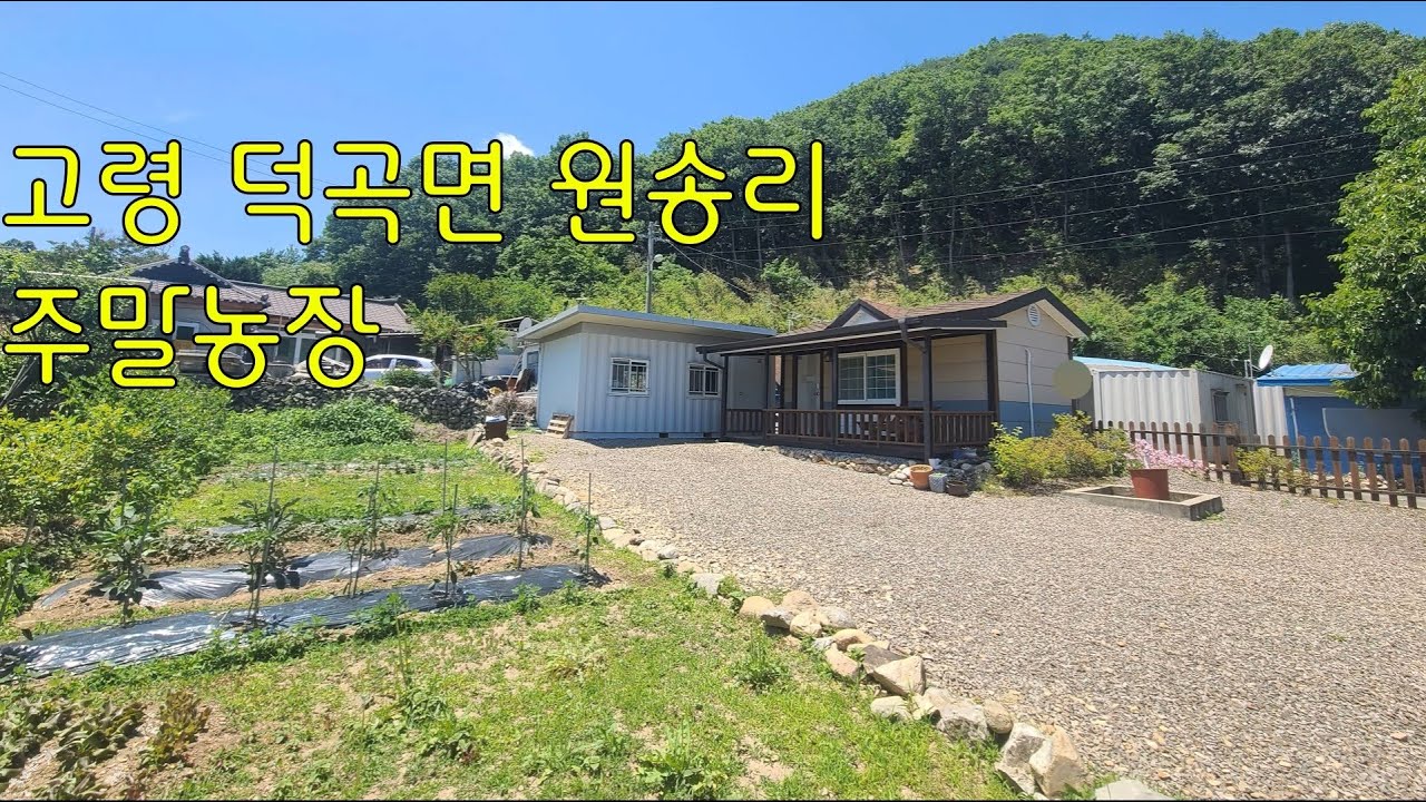 고령군 덕곡면 원송리 / 저렴한 주말농장 / 농막있는 주말농장 / 109평 / 주택용지 / 7천9백만 원 / 몸만 오시면 됩니다!!