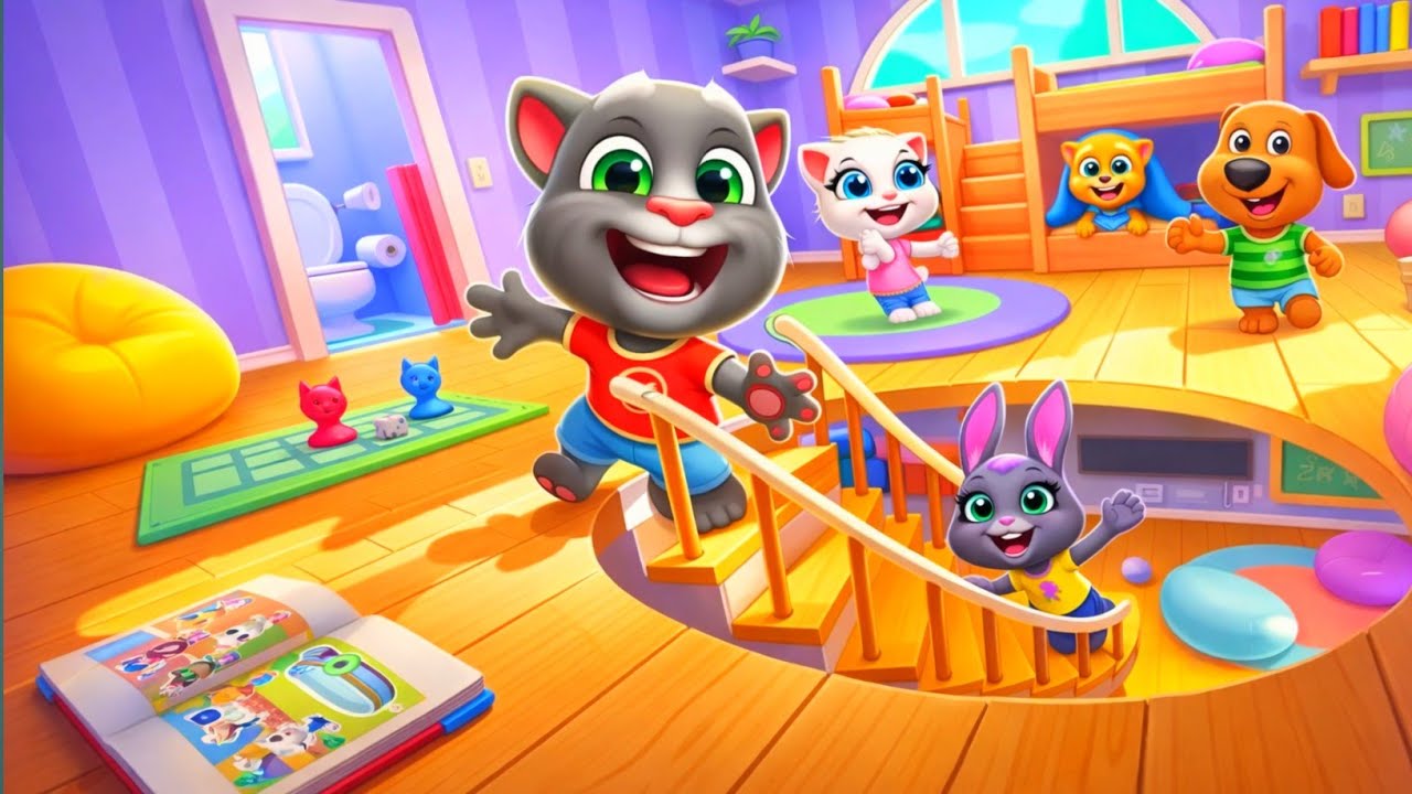 My Talking Tom Friends Gameplay | Pajama Party And a New Menu in The Kitchen 🌶️🍔🍟 Day 1- Day 30