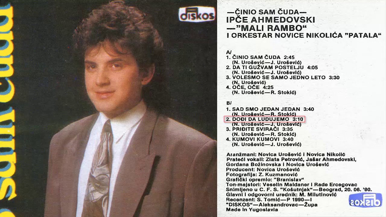 Ipce Ahmedovski - Dodji da ludujemo - (Audio 1990)