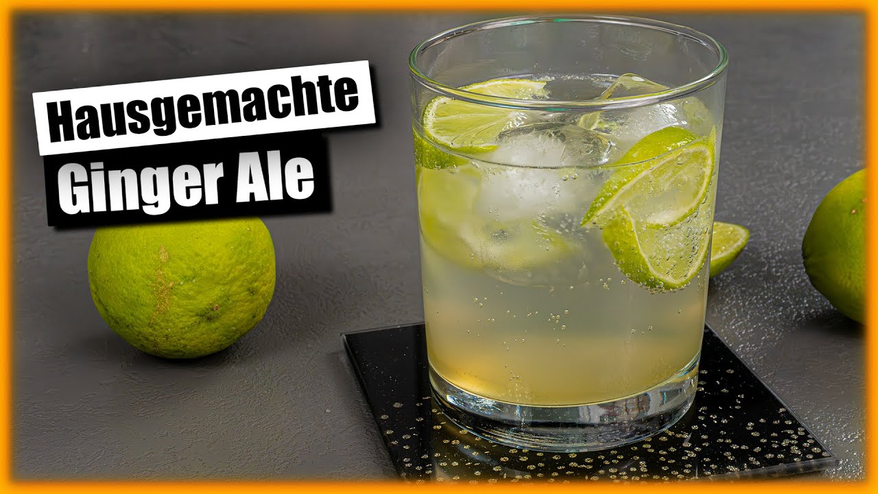 3-Zutaten-Ginger Ale: Das einfachste Rezept mit dem besten Geschmack 🤩🍹
