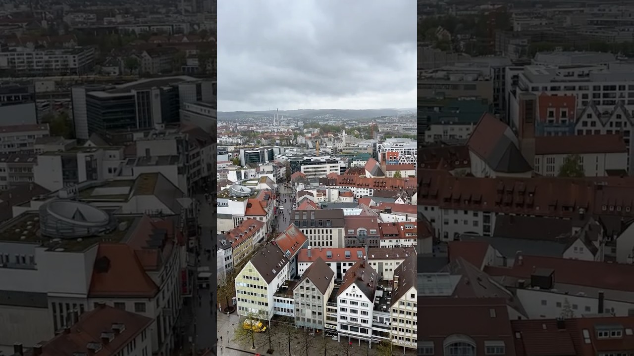 Вид на Ulm 🇩🇪 с высоты 70 метров. #германия #путешествия #ulm #путешествиепогермании