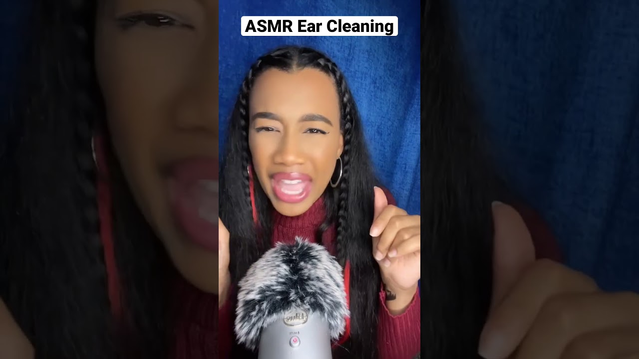ASMR Cleaning Your Ears w/ Inaudible Whisper Part 2 #asmr #asmrshorts #youtubeshorts #shorts