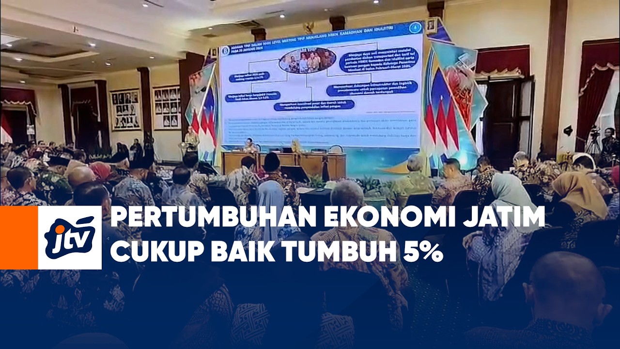 Pertumbuhan Ekonomi Jatim Cukup Baik Tumbuh 5%