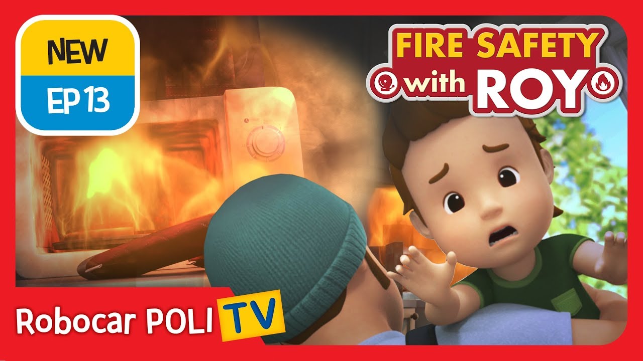 🔥Fire safety with Roy | EP13 | Microwave Safety. | Robocar POLI | Kids animation