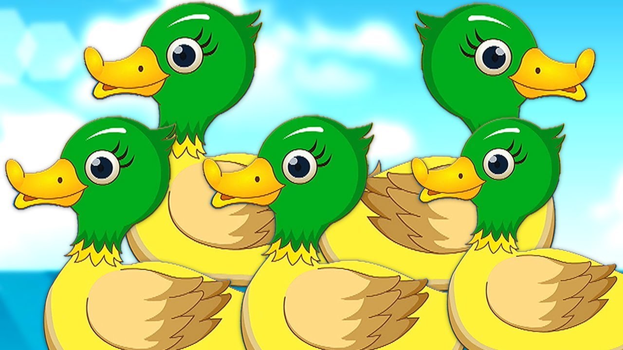 cinco pouco patos | rima de ber&ccedil;&aacute;rio | Five Little Ducks | can&ccedil;&atilde;o desenhos animados em portugu&ecirc;s