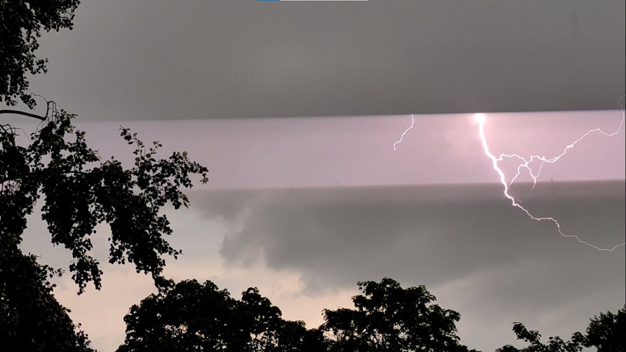 Starkes Gewitter am Baggersee Ingolstadt am 20.07.2024 mit Lauten Donner & Platzregen