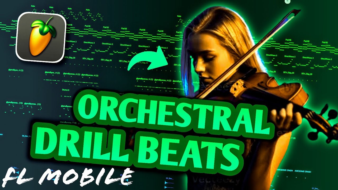 Crazy Orchestral Ethnic Drill Beats on FL Studio Mobile