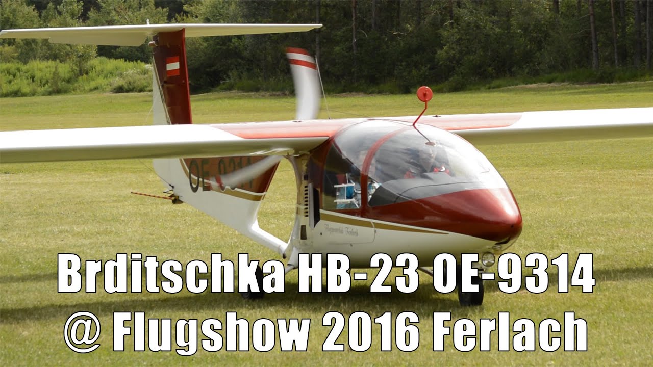 Flugsportclub Ferlach Brditschka HB-23/2400 OE-9314 bei der Flugshow 2016 Ferlach