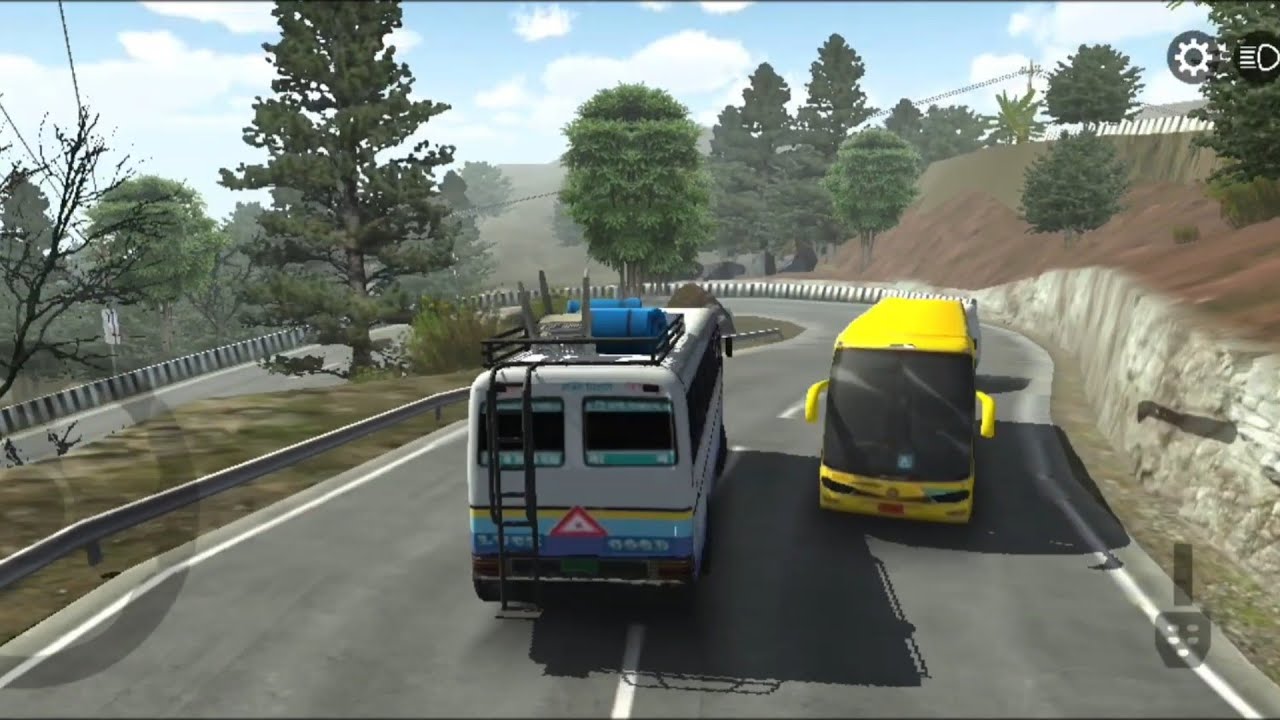 Indonesian bus  Auto semulater game video hills driving video bus semulater game video 