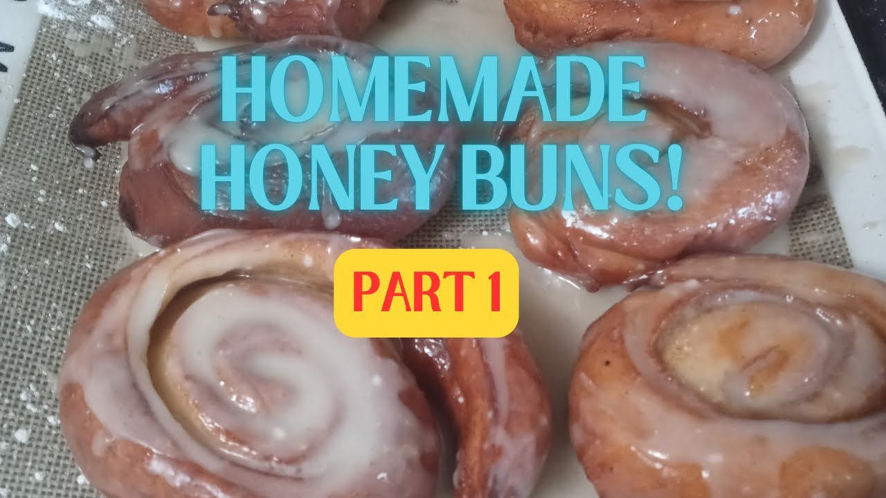 SOFT CHEWY SWEET & DELICIOUS HOMEMADE HONEY BUNS! SO MUCH BETTER THAN STORE BOUGHT!! #honeybunrecipe