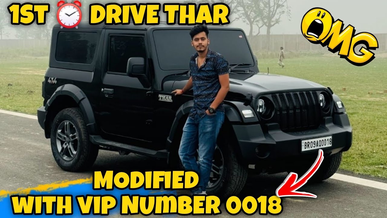 Morning ride pe z black Thar 136 km/h 😱💀🔥 maja aa gya chala ke ❤️ @thanks t #thar@akshaypalakku