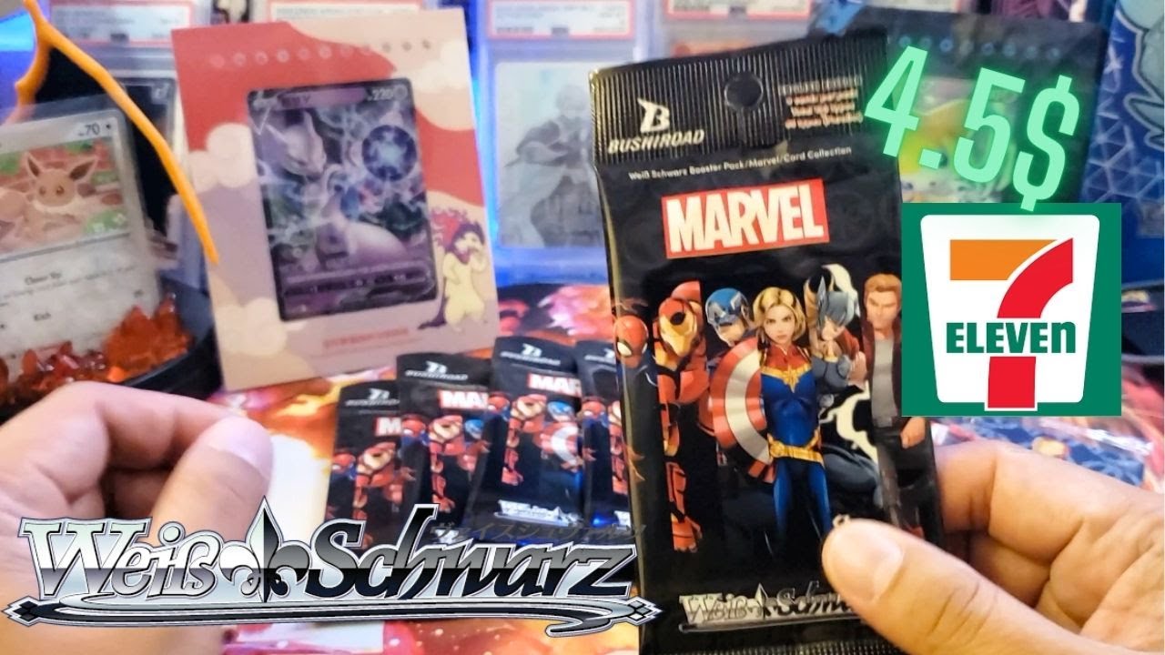 I BOUGHT BOOSTER PACKS OF MARVEL WEISS SCHWARZ BOOSTER PACKS IN 7 ELEVEN