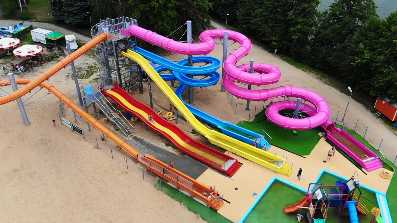 Zjeżdżalnie wodne - Margonin (Plaża Miejska) | Firma Mazur