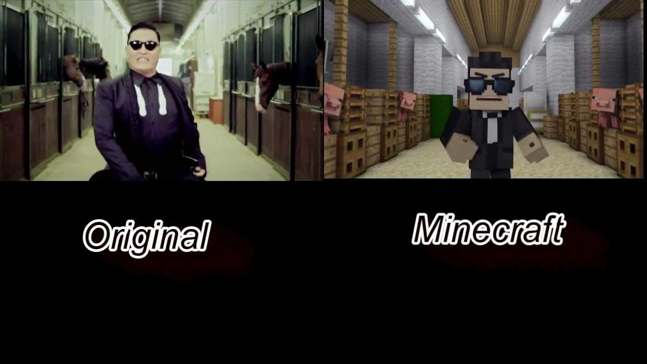 Gangnam Style vs. Minecraft Style