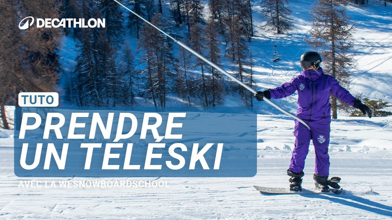 TUTO - Comment prendre un t&eacute;l&eacute;ski en Snowboard ? 🏂 I Decathlon