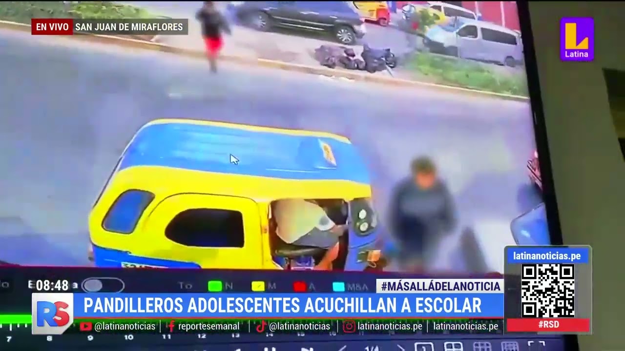 Pandilleros adolescentes acuchillan a escolar en San Juan de Miraflores
