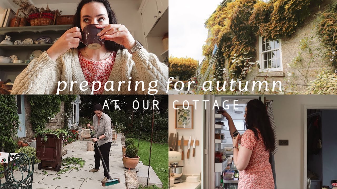 Preparing for Autumn 🍂 cleaning and gardening at our cottage 🍁