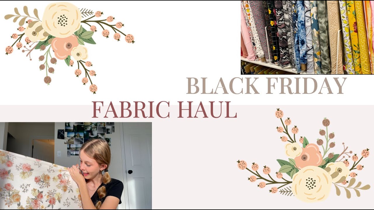 BLACK FRIDAY FABRIC HAUL - small business vlog - AMarieEcoSew