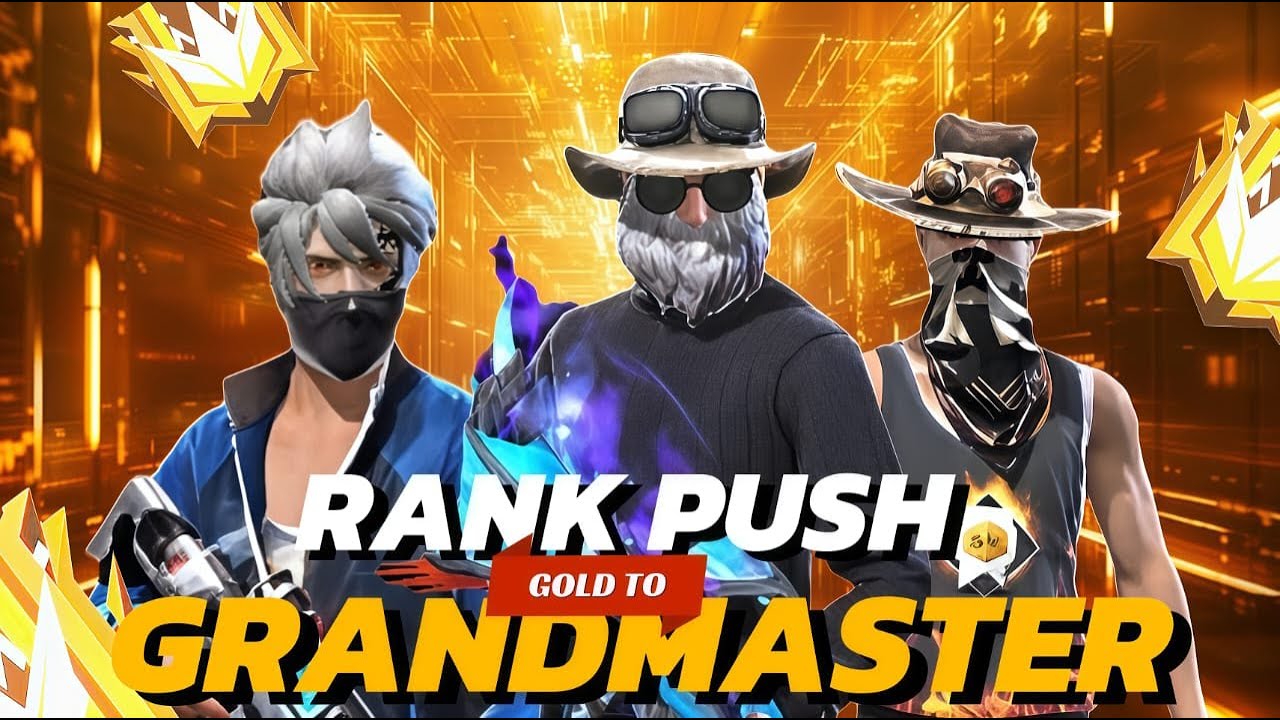 Free Fire Max Gold To Grandmaster Br Rank Push #banku