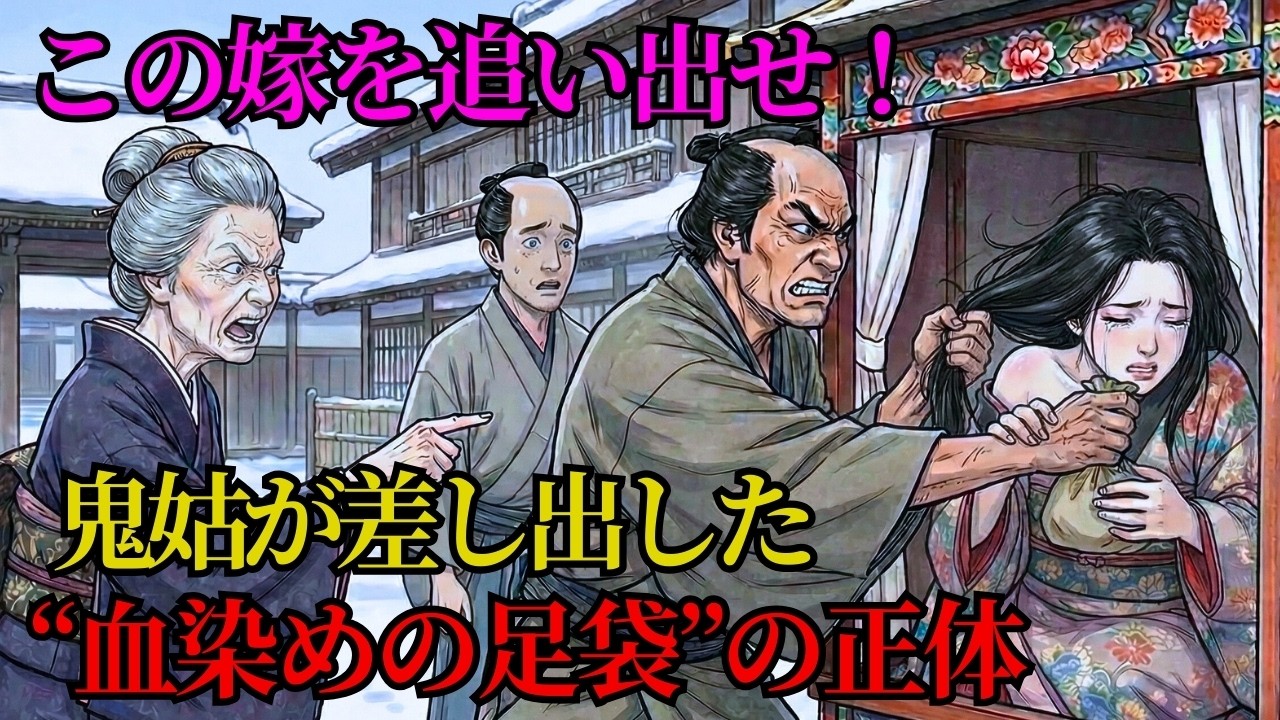 この嫁を追い出せ！親族の怒号の中、鬼姑が差し出した”血染めの足袋”の正体… | 野談 | 時代劇 | 昔話 | 説話 | 民話