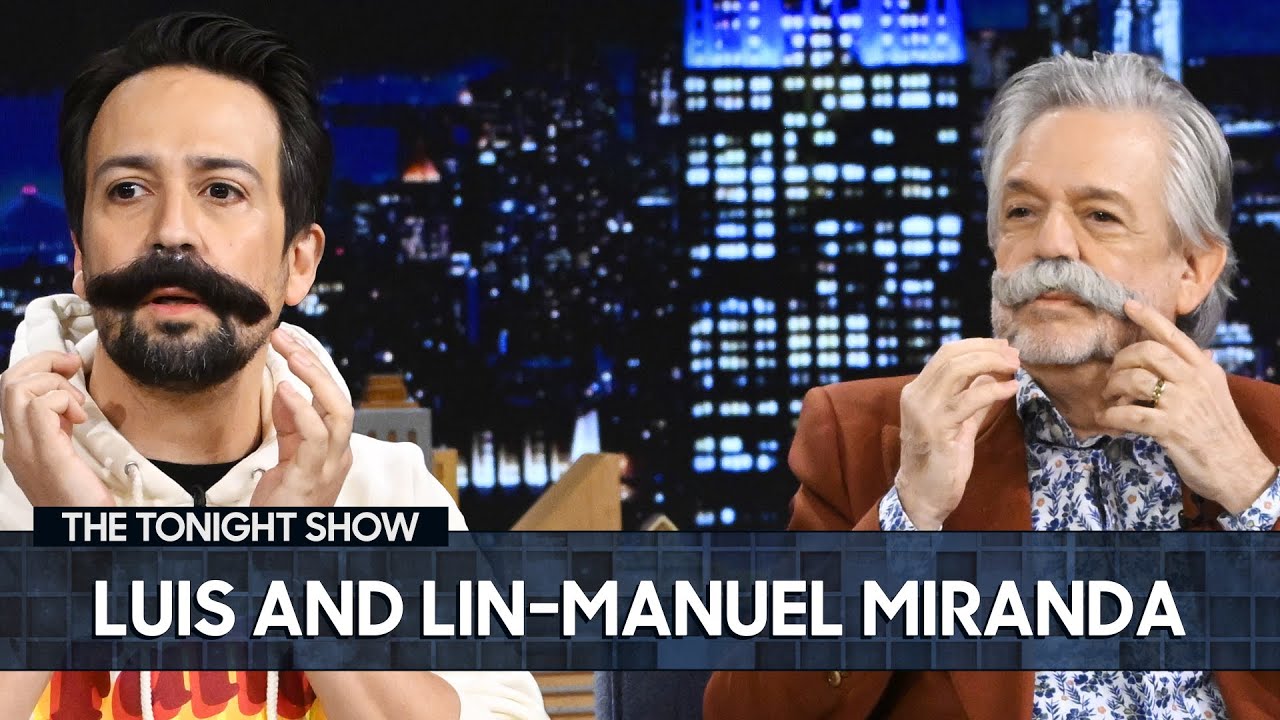 Luis and Lin-Manuel Miranda Talk Relentless and Try on Mustaches with Jimmy (Extended)