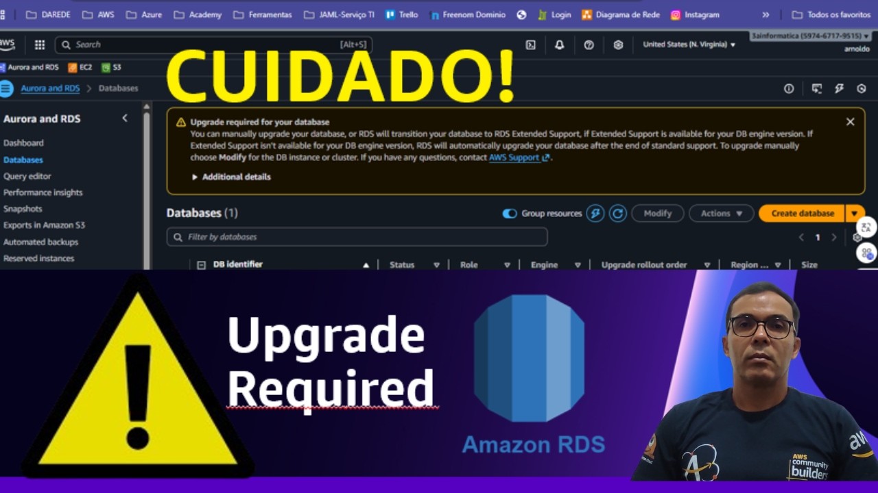 Recebeu aviso de Upgrade no RDS? Veja o que fazer (caso real com SQL Server) | EP. 01