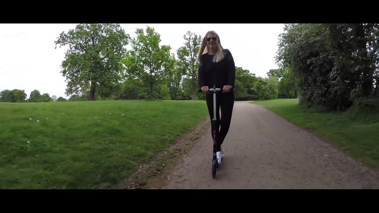 Adult Micro Scooter   Black Micro with lock