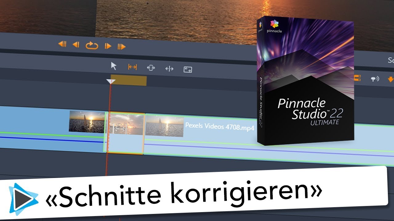 Neu in Pinnacle Studio 22 Erweitertes editieren auf der Timeline Deutsch Video Tutorial