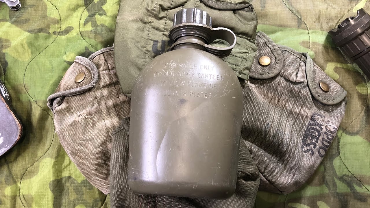 1 Quart Canteen Covers of the Vietnam War - M56 and M67